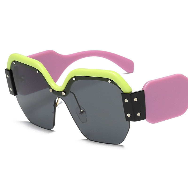 Women pink sunglasses