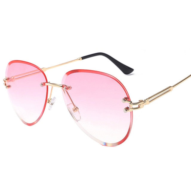 Women blue-pink sunglasses